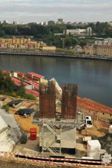 Obra da Linha Rubi, no Campo Alegre